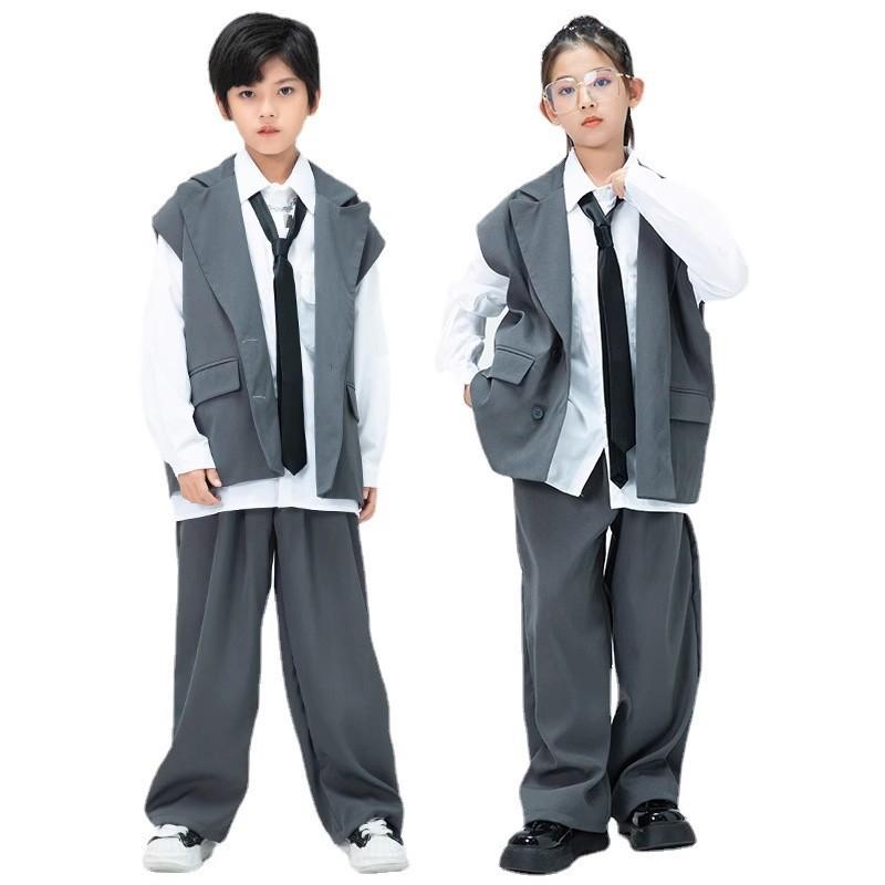スーツ 男の子 女の子 キッズ ジュニア 子供 フォーマル 礼服 セットアップ ベスト ズボン パンツ 3点セット 2点セット 発表会 演奏会 結婚式 七五三 春秋 ポリエステル 柔らかい シングル ボタン 総柄 かっこいい