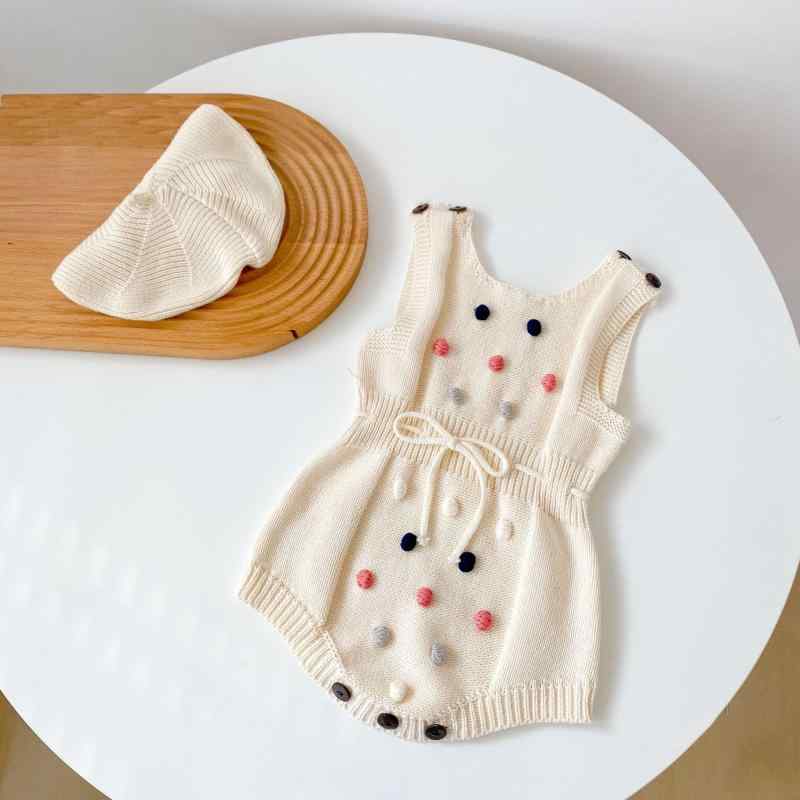 ベビー服 セットアップ 男の子 女の子 新生児 赤ちゃん 春秋 綿 コットン カーディガン ロンパース カバーオール 上下セット 2点セット 長袖 無地 ポンポン シンプル おしゃれ かわいい 出産祝い 普段使い ギフト