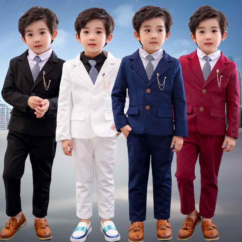 ジャケット 男の子 キッズ スーツ 子供 上着 長袖 フォーマル 礼服 結婚式 発表会 七五三 韓国 カジュアル 高級感 無地 ボタン ポリエステル 秋冬 ホワイト ワインレッド ロイヤルブルー スタイリッシュ