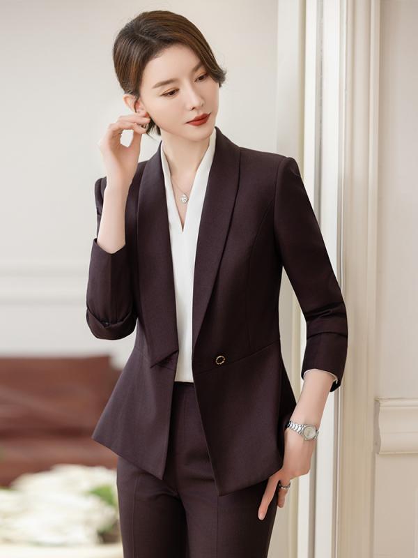 スーツ レディース セットアップ 事務服 上下セット ジャケット パンツ スカート 3点セット ビジネス オフィス フォーマル 制服 受付 接客 営業 通勤 上品 無地 ブラック ネイビー グレー 秋冬 ポリエステル 大きいサイズ きれいめ