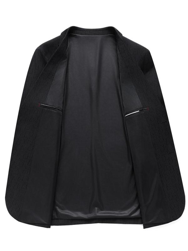 テーラードジャケット メンズ スポーツジャケット 厚地の外套 成人男性服 商行為 心地よい 通い 年月 ジャかばい立て 編み物 伸ばすこと 伸縮性 通気性 シワになりにくい 否鉄 か細い 填まる シングル 名取り草 長袖 黒いこと 30代