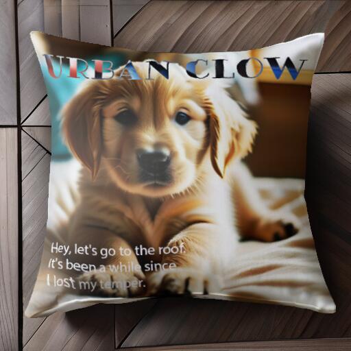かわいい ゴールデンレトリバー 癒し ペット 犬好き 動物好き クッションカバー 45×45cm アニマル柄 おしゃれ 可愛い クッション本体付き 正方形 犬ファン