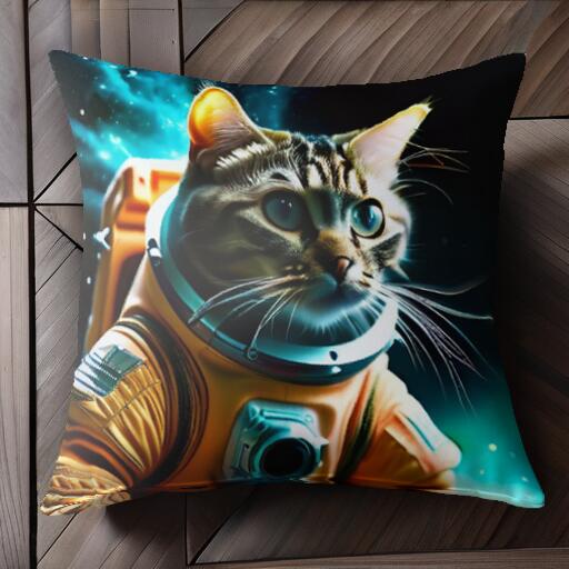 宇宙服 宇宙 クッションカバー 45×45cm アニマル柄 おしゃれ 可愛い クッション本体付き 正方形