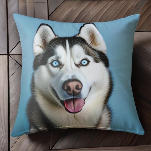 シベリアンハスキー クッションカバー 45×45cm アニマル柄 おしゃれ