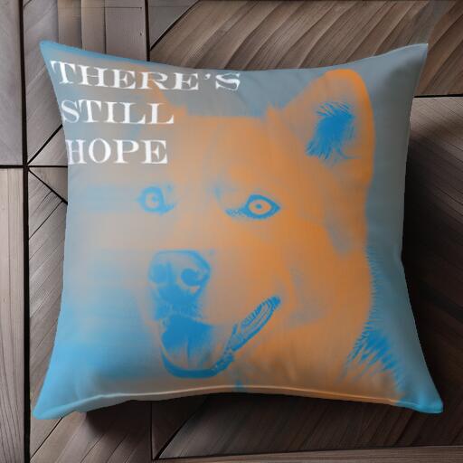 秋田犬 クッションカバー 45×45cm アニマル柄 おしゃれ 可愛い クッション本体付き 正方形