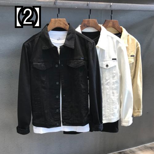 ジャケット メンズ デニム トレンド おしゃれ シンプル カジュアル ハンサム 無地 春秋 ショート丈 快適 お出かけ 休日 ツーリング Lindnercapital Com