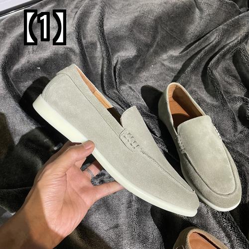 91 以上節約 モカシン メンズ シューズ おしゃれ シンプル スリッポン ローファー スエード レザー 大人 学生 カジュアル ビジネス 革 靴 Fucoa Cl