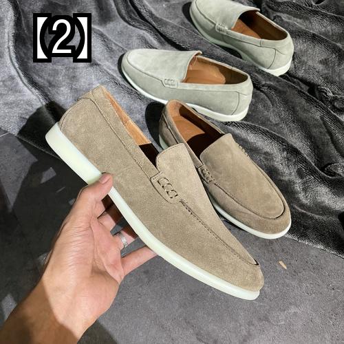 91 以上節約 モカシン メンズ シューズ おしゃれ シンプル スリッポン ローファー スエード レザー 大人 学生 カジュアル ビジネス 革 靴 Fucoa Cl