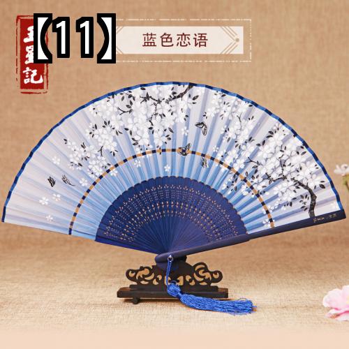 (予約販売5〜8営業日での発送)ファン扇子中国風シルクレトロ女性