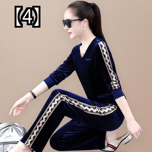 ベロア セットアップ レディース 秋冬 ジャージ ファッション パンツ カジュアル ベルベット ウエスタンスタイル ワイルド レジャー おしゃれ Lojascarrossel Com Br