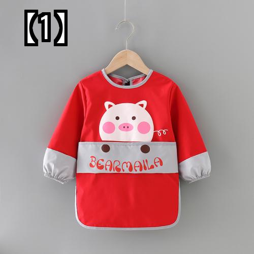 スモック 長袖 子供 女の子 男の子 汚れ防止 ベビー エプロン 園児 スモック 長袖 子供 女の子 男の子 汚れ防止 ベビー エプロン 園児