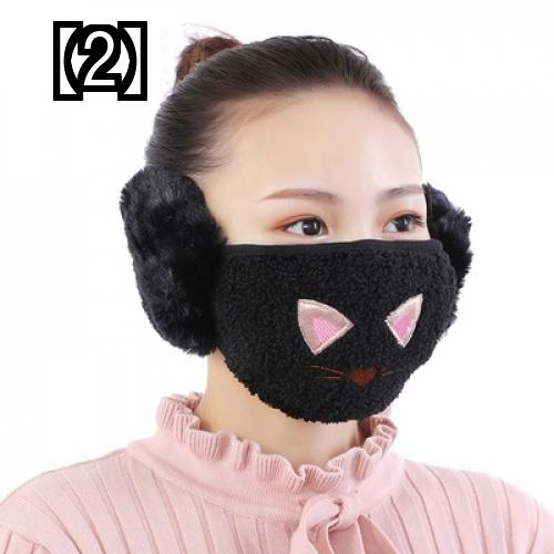 イヤーマフ 防寒 おしゃれ かわいい イラスト サイクリング デザイン フェイスカバー レディース 休日 厚手 暖かい 猫 秋冬 防塵 防風 最大90 Offクーポン フェイスカバー