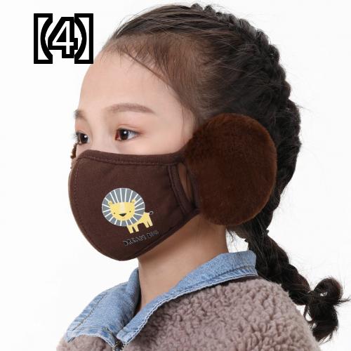 耳あて キッズ フェイスカバー 新作人気 イヤーマフ 子供 学生 女の子 男の子 シンプル カジュアル アニマル お出かけ 厚手 雪遊び 秋冬 休日 イラスト おしゃれ 暖かい デザイン