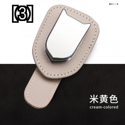 トップ 車 サンバイザー 収納 メガネ カード クリップ サングラス シンプル レザー ブラウン 黒 レッド おしゃれ Whitesforracialequity Org