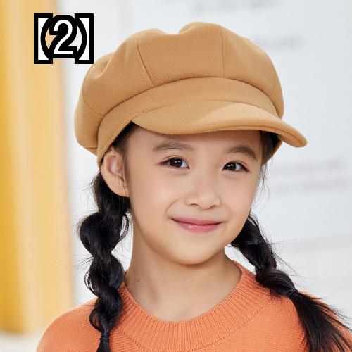 ベレー帽 キッズ 女の子 ハット 韓国風 キャップ 男の子 秋冬