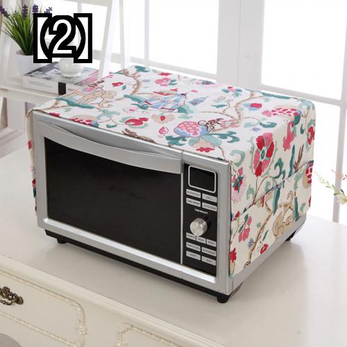 電子レンジ カバー おしゃれ 布 防塵 マルチ 防油 シンプル かわいい 汚れ防止 高品質 青 プリンターカバー