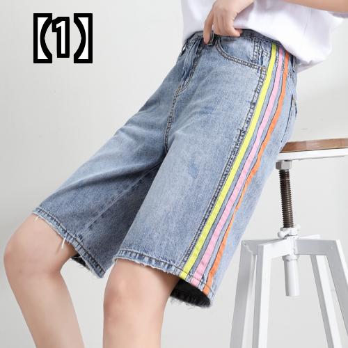 品多く デニム ハーフパンツ ハイウエスト ワイドレッグ おしゃれ ストレート カラフル ポケット キュロット Domcabralbrasil Com Br