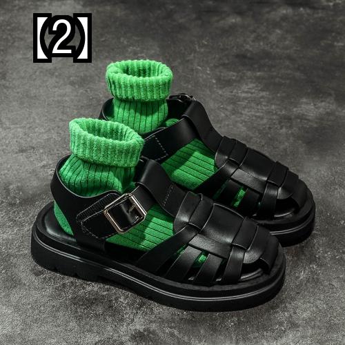 サンダル キッズ つま先あり カジュアル シンプル ビーチ フラット レトロ 夏 女の子 柔らかい 滑り止め 男の子 痛くない 白 編み 黒 正規品 女の子