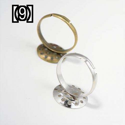 リング 空枠 レディース アクセサリー 綺麗 おしゃれ リング台 指輪 大ぶり 普段使い メンズ カップル ペア シンプル ゴールド フリーサイズ 細め 新色追加して再販