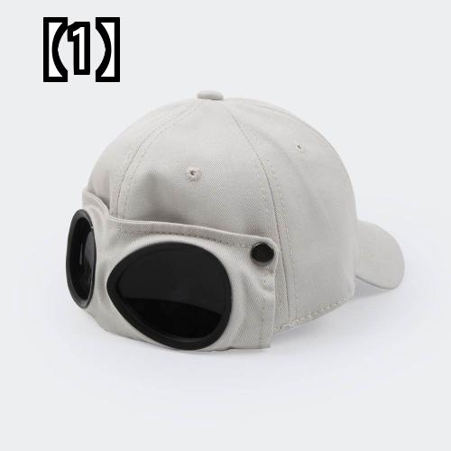 ゴーグル 男性と女性のためのサングラスとゴーグル付き アビエイター メガネ キャップ ベースボール 楽ギフ 包装