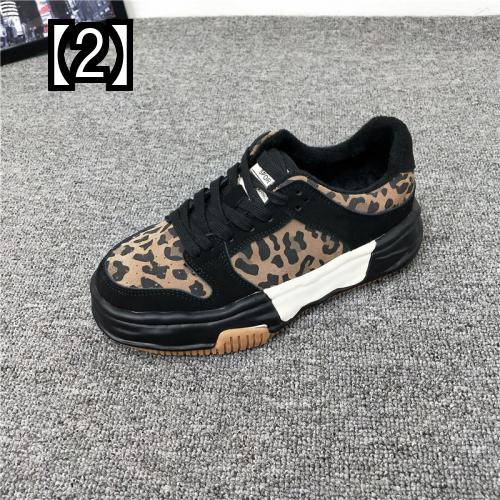 8752円 非常に高い品質 ヒョウ柄 スニーカー 厚底 トレーニング シューズ オール マッチ ファッション カジュアル スポーツ