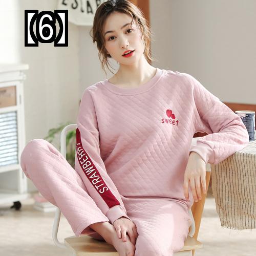 超歓迎 パジャマ 冬用 あったかい 寝巻 秋冬 レディース 長袖 エア コットン 3 層 薄手 キルティング 純綿 厚手 Fucoa Cl 超歓迎 パジャマ 冬用 あったかい 寝巻 秋冬 レディース 長袖 エア コットン 3 層 薄手 キルティング 純綿 厚手 Fucoa Cl