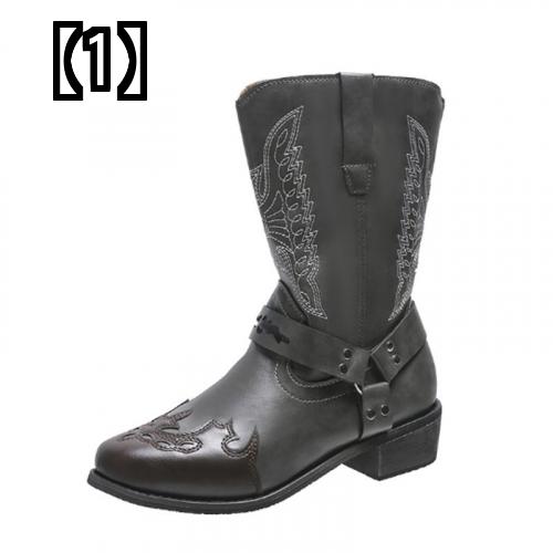 ウエスタンブーツ レディースブーツ レザーブーツ レトロ ショートブーツ カウボーイブーツ ラウンドトゥ 乗馬ブーツ ライディングブーツ 残りわずか ウエスタンブーツ レディースブーツ レザーブーツ レトロ ショートブーツ カウボーイブーツ ラウンドトゥ 乗馬ブーツ ライディングブーツ 残りわずか