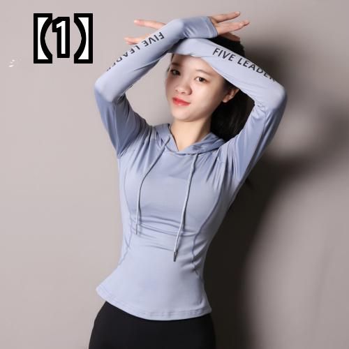 フィットネスウェア レディース おしゃれ ジム 運動用 長袖 タイトフィット 速乾性 通気性 スポーツ パーカー ヨガ服 トップス ストレッチ ランニング 時間指定不可