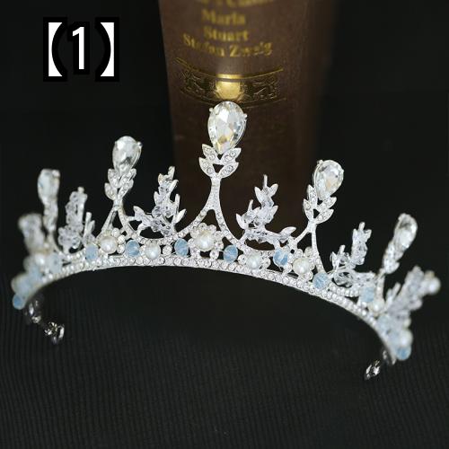 ティアラ クラウン ウェディング 結婚式 ブライダル ゴージャス 華やか 花嫁 王冠 お姫様 カチューシャ 可愛い ヘアアクセサリー ヘッドアクセ 頭飾り 誕生日 未使用品