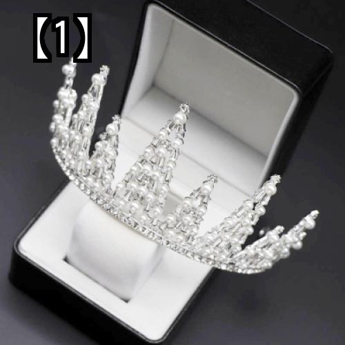 ティアラ クラウン ウェディング 結婚式 ブライダル ゴージャス 華やか 花嫁 王冠 お姫様 カチューシャ 可愛い ヘアアクセサリー ヘッドアクセ 子供 レディース 誕生日 希少
