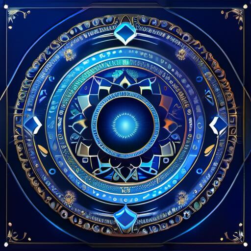 タロットクロス tarot 紺 青 占い 神秘的 曼荼羅 星 魔法陣 ホロスコープス テーブルクロス タペストリー おしゃれ 祭壇 撮影背景 正方形 グッズ アクセサリー