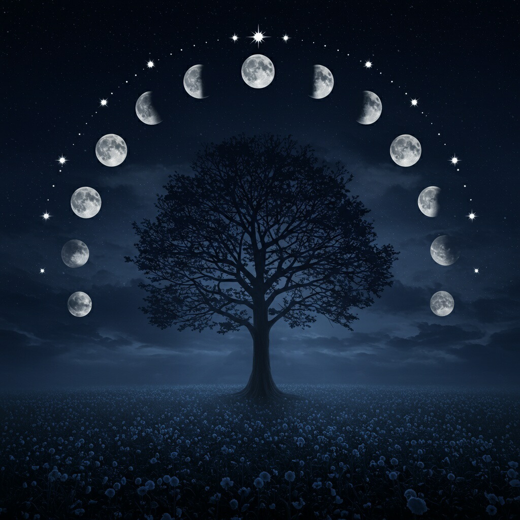 タロットクロス 占い 神秘的 ぬい撮り 小物 撮影背景 タペストリー 魔法陣 おしゃれ 祭壇 正方形 グッズ アクセサリー tarot 紺 青 白 月 満月 生命の樹 夜空 星