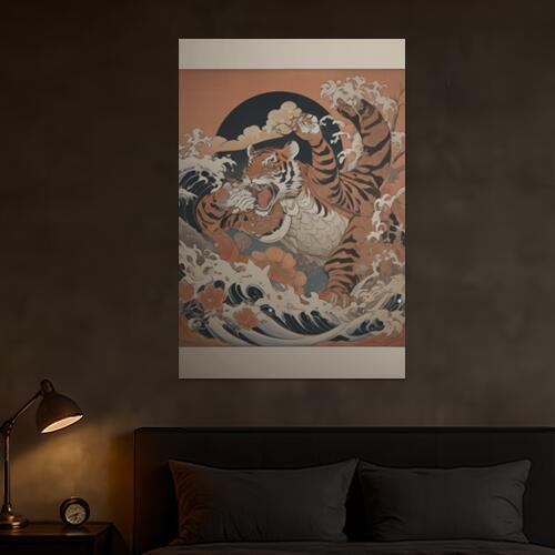 楽天市場】特価FA【JAPAN タペストリー 東京めぐり 80cm