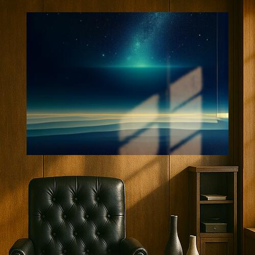 星空 夜空 宇宙 抽象画 風景画 タペストリー 海 横長 インテリア グッズ 大判 大型 布製 壁飾り 巨大 壁掛け 大きい 撮影背景 長方形 特大 青 紺 白