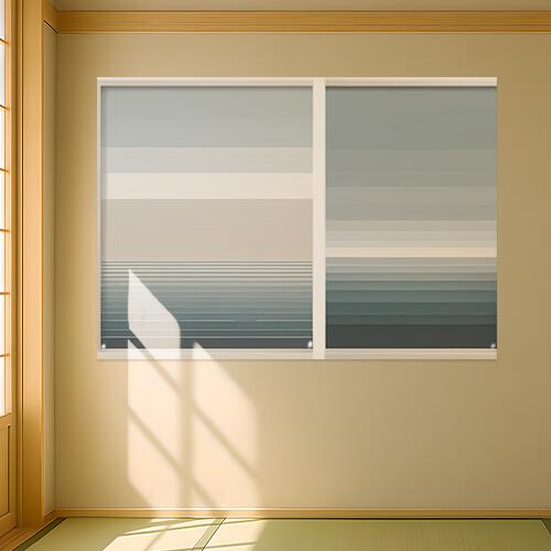 掛け軸 絵画 風景 海 抽象 タペストリー 北欧 インテリア 大判 大型 布製 壁飾り 巨大 壁掛け 大きい 撮影背景 特大 青 グレー ベージュ
