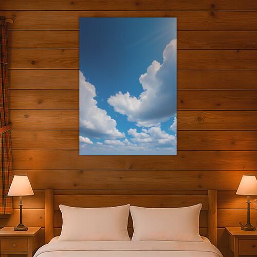 空 雲 青空 自然 風景 タペストリー 大判 大自然 神秘的 癒し 大きい インテリア 大型 布製 壁飾り 巨大 壁掛け 撮影背景 特大 青 白 グレー