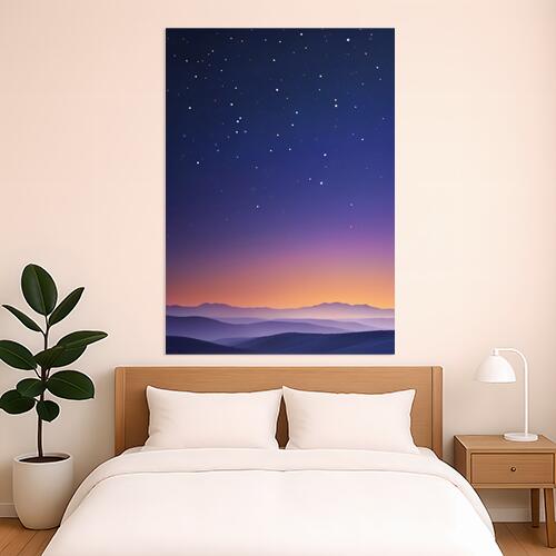 星空 山 夜景 風景 幻想的 タペストリー 大判 空 自然 大自然 神秘的 癒し 大きい インテリア 大型 布製 壁飾り 巨大 壁掛け 撮影背景 特大 青 紫 オレンジ