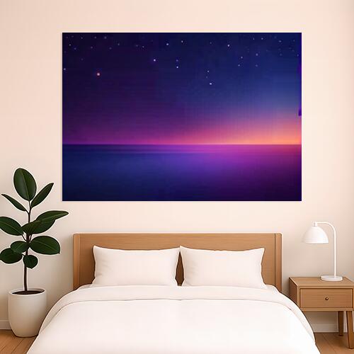 星空 海 夜景 抽象画 グラデーション タペストリー 大判 風景 空 自然 大自然 神秘的 癒し 大きい インテリア 大型 布製 壁飾り 巨大 壁掛け 撮影背景 特大 青 紺 ピンク