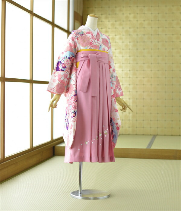 ＼早期割引クーポンあり／ 小学校　卒業式　袴 フルセットレンタル 小学生 はかま 《身長》146cm～151cm 着物レンタル 十三参り 往復送料無料 貸衣装 フルフル 新品足袋プレゼント 色無地 二尺袖 はかま 草履 ブーツ丈対応｜FrouFrou