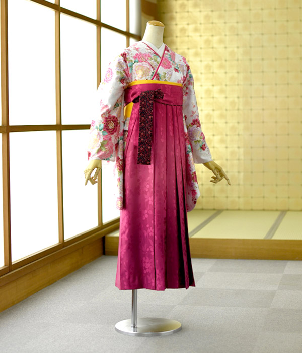 \早期割引クーポンあり/ 袴 レンタル 卒業式 フルセット 女袴 《身長》149cm~167cm 着物レンタル はかま 教職員 教員 先生 大学 短大 専門学校 高校 中学 大人 往復送料無料 貸衣装 フルフル 新品足袋プレゼント 色無地 二尺袖 はかま 草履 ブーツ丈対応|FrouFrou