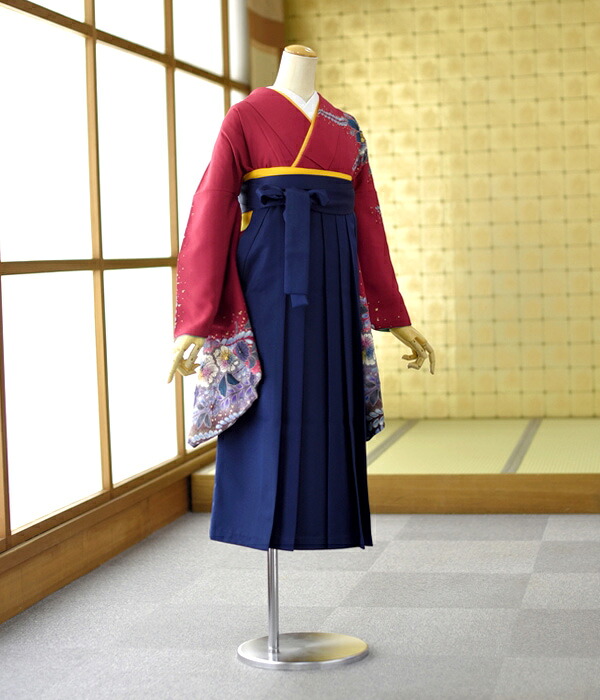 小さいサイズ 卒業式 袴 レンタル 《身長》146cm～152cm 袴 セット 女袴 着物レンタル はかま 教職員 教員 先生 大学 短大 専門学校 高校 中学 大人 往復送料無料 貸衣装 フルフル 新品足袋プレゼント 色無地 二尺袖 はかま 草履 ブーツ丈対応 安い 袴レンタル