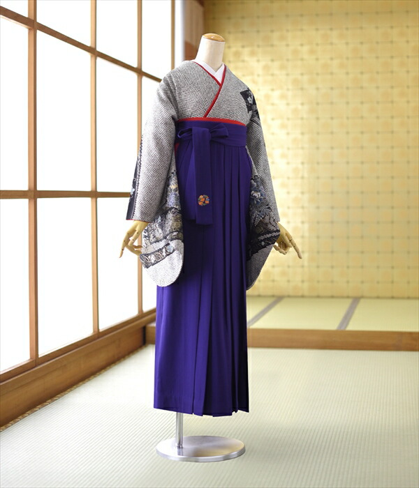 袴 レンタル 袴セット 女性 卒業袴 セット 《身長》151cm～160cm フルセット 着物 女袴 女 貸衣装 フルフル 先生 大学 はかま 教職員 教員 短大 専門学校 高校 中学 大人 新品足袋プレゼント 色無地 女の子 大人っぽい 黒 かわいい おしゃれ 髪飾り 二尺袖