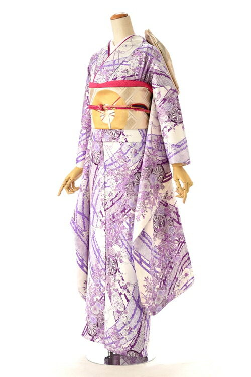 夏用単衣振袖 単 単衣 ひとえ フルセットレンタル 着物レンタル 成人式 結婚式 貸衣装 フルフル パーティ・お見合い・夏　着物 振袖セット フルレンタル