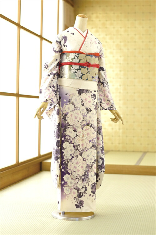 夏用単衣振袖 トールサイズ 単 単衣 ひとえ フルセットレンタル 着物レンタル 成人式 結婚式 貸衣装 フルフル パーティ・お見合い・夏　着物 振袖セット フルレンタル