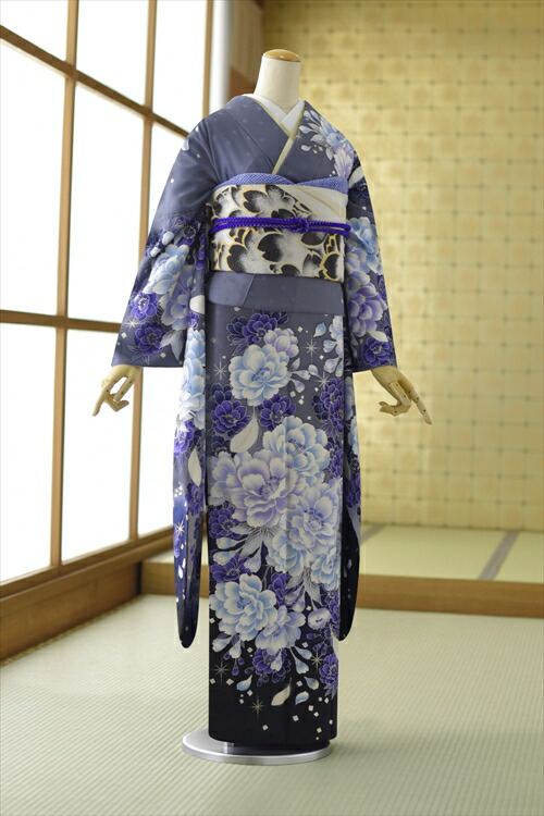 夏用単衣振袖 単 単衣 ひとえ フルセットレンタル 着物レンタル 成人式 結婚式 貸衣装 フルフル パーティ・お見合い・夏　着物 振袖セット フルレンタル
