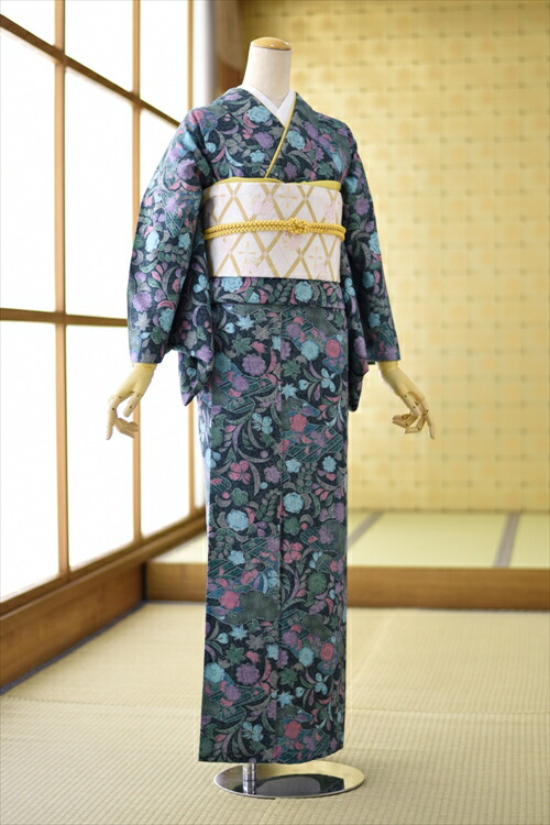 訪問着単品　入学式　七五三　お宮参り　佐賀錦袋帯 楽天市場】【レンタル】 訪問着 レンタル さざんか mh1029 女性 袋帯