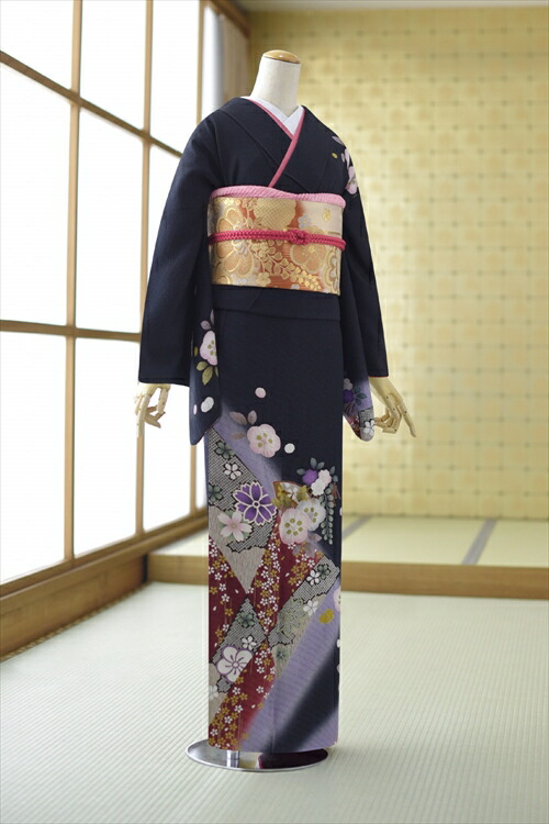 付下げフルセット　白茶　七五三　卒園式　入学式　訪問着セット ren-hus0167_1.jpg