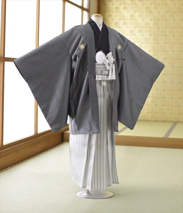 身長138cm～148cmくらい 羽織袴 ジュニア着物 袴 レンタル 卒業式 袴 レンタル貸衣装フルフル ハーフ成人式 袴 1/2成人式 レンタル 男 小学校 小学生 男の子 8歳 9歳 10歳 10才 mjk10115 11,534円