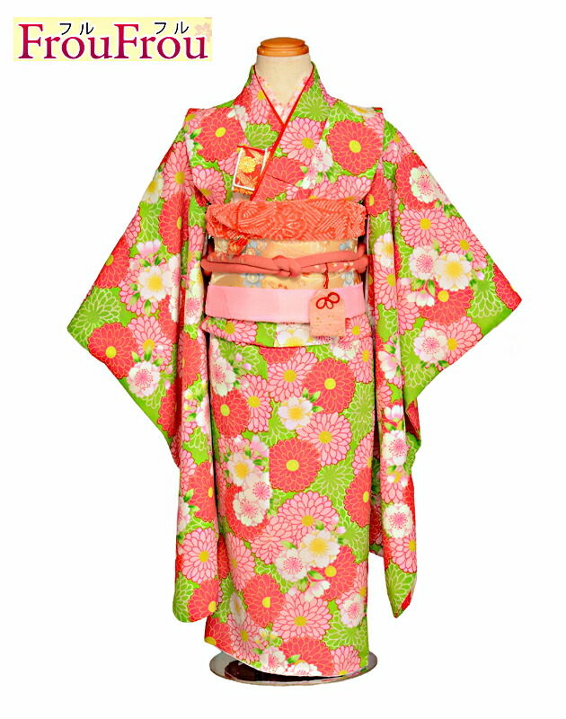 お買い得品♡七五三　5歳から小さめ7歳　女の子　フルセット　一式　朱色系 お買い得品♡七五三 7歳 女の子 フルセット 一式 朱色系 七五三