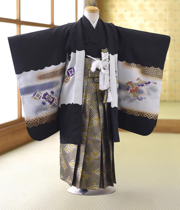 袴 黒富士にタカ 身長 100cm前後 レンタル 753レンタル 男の子 5歳 着物レンタル 結婚式 男の子 フルセット レンタル 着物 七五三 5歳 七五三 753 5才 五歳 5歳男の子 袴レンタル 七五三セットレンタル 753レンタル 貸衣装 卒園式 着物レンタル 子供着物 羽織袴 結婚式